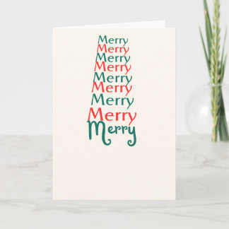 Merry Christmas Merry Design Christmas Card カード