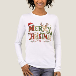 Merry Christmas minimal chic トライブレンドＴシャツ