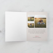 Merry Christmas Minimal Typography Photo Folded シーズンカード (内部)