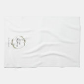 Merry Christmas Minimalist Wreath キッチンタオル (横)