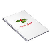 Merry Christmas Mistletoe ノートブック (右側)