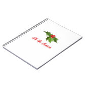 Merry Christmas Mistletoe ノートブック (左側)