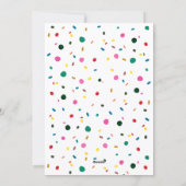 Merry Christmas Modern Colorful シーズンカード (裏面)