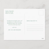 Merry Christmas Modern Colorful シーズンポストカード (裏面)