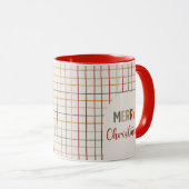 Merry Christmas Modern Colorful Trendy  マグカップ (正面右)