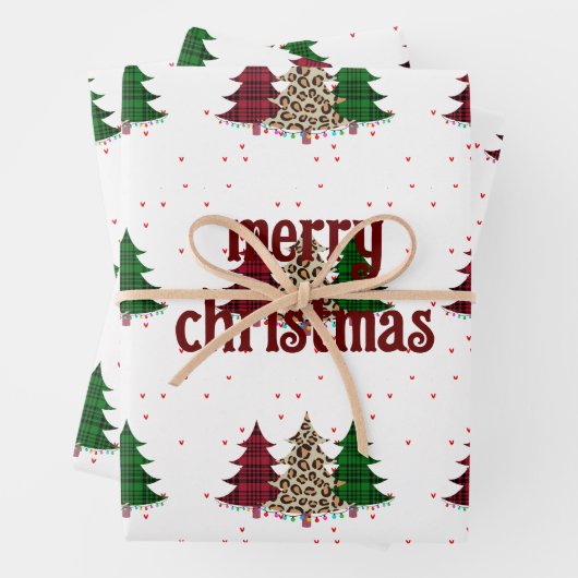 Merry Christmas Modern & Elegant  ラッピングペーパーシート (インサイチュ)