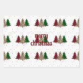 Merry Christmas Modern & Elegant  ラッピングペーパーシート (正面)