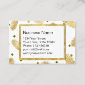 Merry Christmas Modern Gold Glitter 割引カード (裏面)