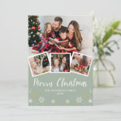 Merry Christmas Modern Photo Family 招待状 (スタンド正面)