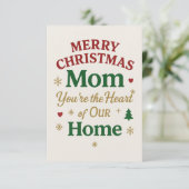Merry Christmas Mom Card サンキューカード (スタンド正面)