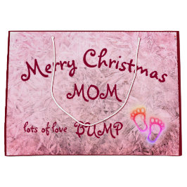 Merry Christmas Mom, from Bumpデザイン ラージペーパーバッグ