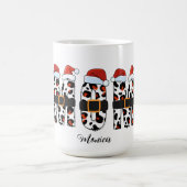  merry Christmas mom Personalized name コーヒーマグカップ (中央)