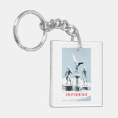 Merry Christmas. Monster ice sculptures キーホルダー (正面左)