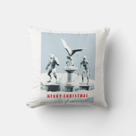 Merry Christmas. Monster ice sculptures クッション