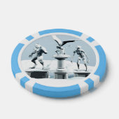 Merry Christmas. Monster ice sculptures ポーカーチップ (シングル)