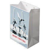 Merry Christmas. Monster ice sculptures ミディアムペーパーバッグ (裏面アングル)