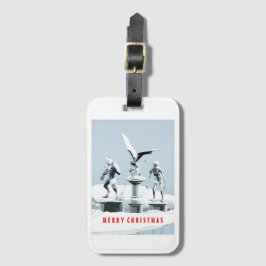 Merry Christmas. Monster ice sculptures ラゲッジタグ