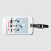 Merry Christmas. Monster ice sculptures ラゲッジタグ (正面横)