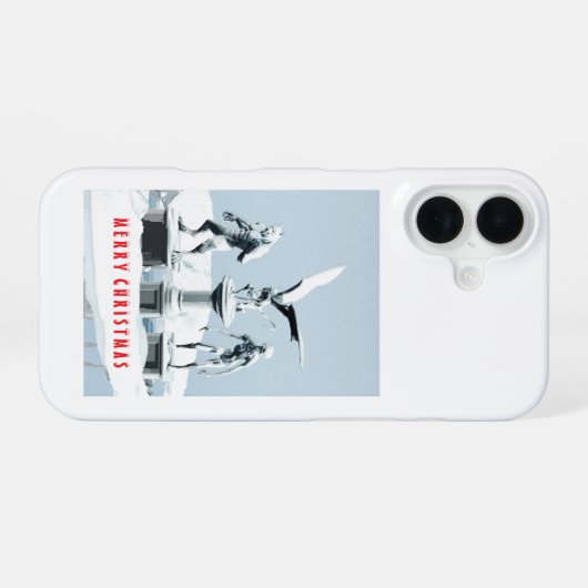 Merry Christmas. Monster ice sculptures iPhone 16ケース (裏面横)