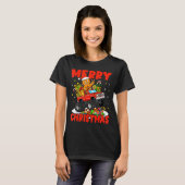 Merry Christmas Monster Truck Funny Gingerbread Me Tシャツ (正面フル)