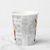 Merry Christmas moose wearing a hat      紙コップ (左)