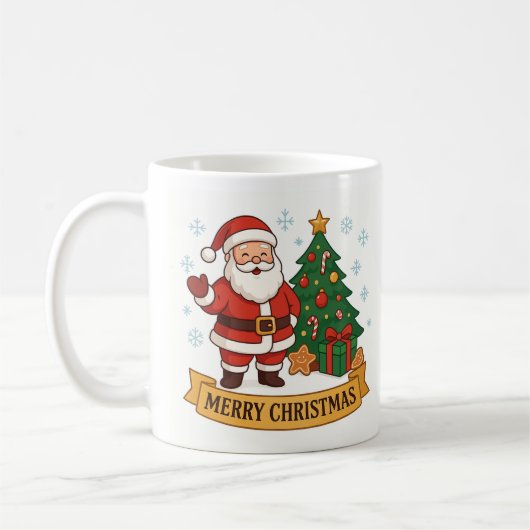 Merry Christmas Mug コーヒーマグカップ (左)