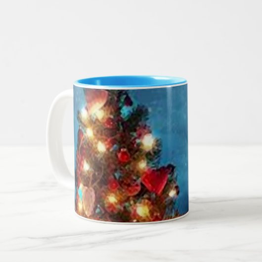 Merry Christmas mug ツートーンマグカップ (正面左)