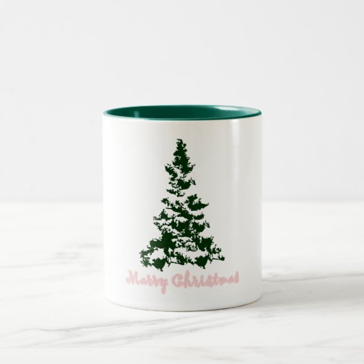 Merry christmas mug ツートーンマグカップ (中央)