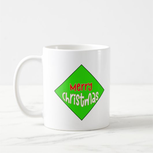 Merry Christmas Mug – Festive Holiday Cheer コーヒーマグカップ (左)