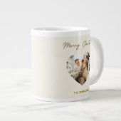Merry Christmas Mug | Personalized Photo ジャンボコーヒーマグカップ (正面右)