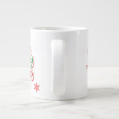 Merry Christmas Mug with Romantic Quote ジャンボコーヒーマグカップ (裏面)