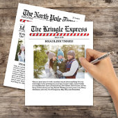 Merry Christmas Multi Photo Fun North Pole Paper