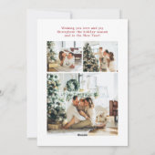 Merry Christmas Multi Photo Holiday Card シーズンカード (裏面)