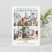 Merry Christmas Multi Photo Holiday Card シーズンカード (スタンド正面)