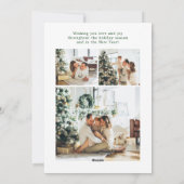 Merry Christmas Multi Photo Holiday Card シーズンカード (裏面)