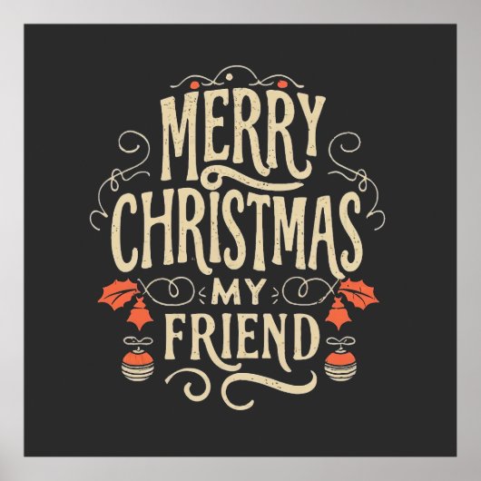 Merry Christmas, my Friend ポスター (正面)