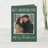 Merry Christmas my Love グリーン シーズンカード (正面)