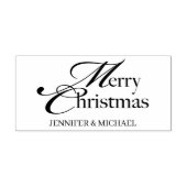 Merry Christmas name basic ラバースタンプ (インプリント)