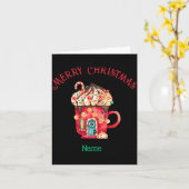 Merry Christmas Name Sweets House Youth Xs Xl カード (黄色い花)