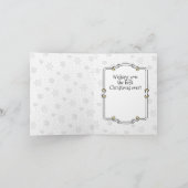 Merry Christmas Nativity Baby Jesus Snowman カード (内部)