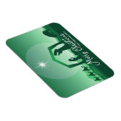 Merry Christmas Nativity Scene Green Religious マグネット (右側)