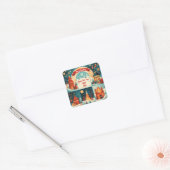 Merry Christmas New Year 2026 スクエアシール (封筒)