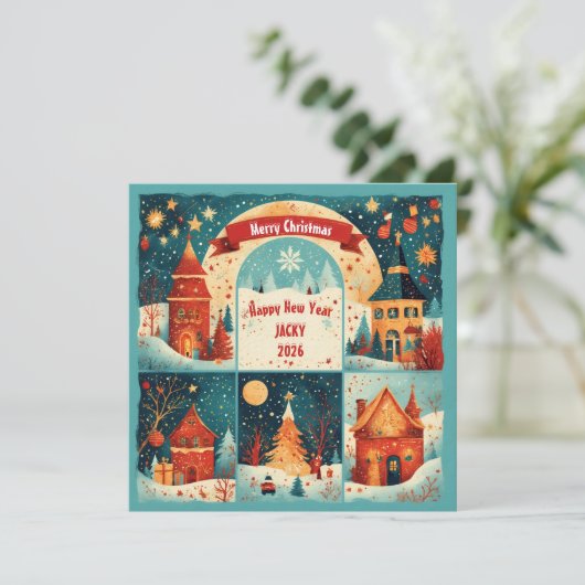 Merry Christmas New Year 2026 招待状 (スタンド正面)