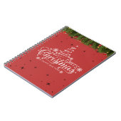 Merry Christmas & New Year Spiral Photo Notebook ノートブック (左側)