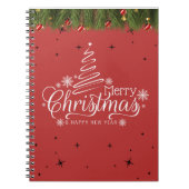 Merry Christmas & New Year Spiral Photo Notebook ノートブック (正面)