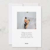 Merry Christmas Newlywed Photo Midnight Purple シーズンカード (裏面)