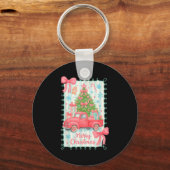 Merry Christmas Nk Truck Family Matching Pajamas G キーホルダー (正面)