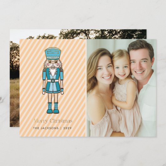 Merry Christmas Nutcracker シーズンカード (正面/裏面)