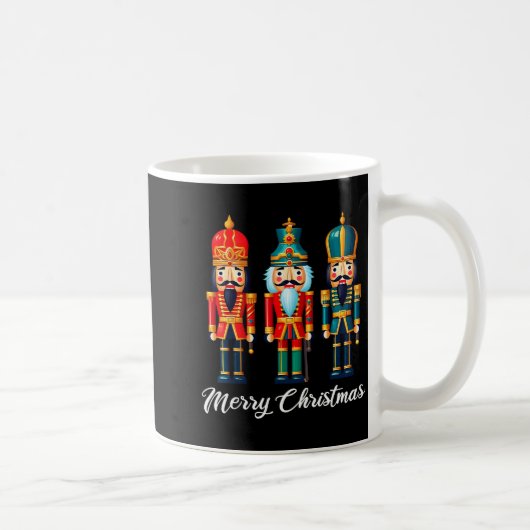 Merry Christmas Nutcracker Ballet Festive Xmas Men コーヒーマグカップ (右)