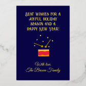 Merry Christmas Nutcracker Foil Holiday Card 箔シーズンカード (裏面)